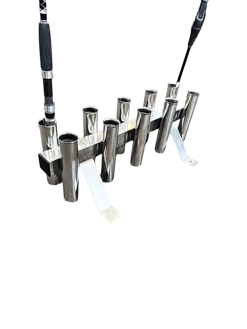 "New" Floor Mount or Mobile 10 Way S/S Rod Rack