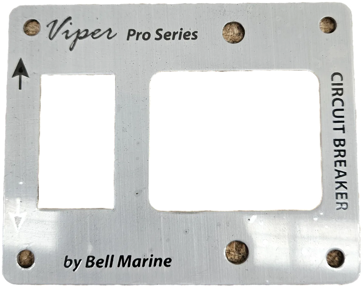 Aluminium Combo Faceplate For Led Switch And Circuit Breaker