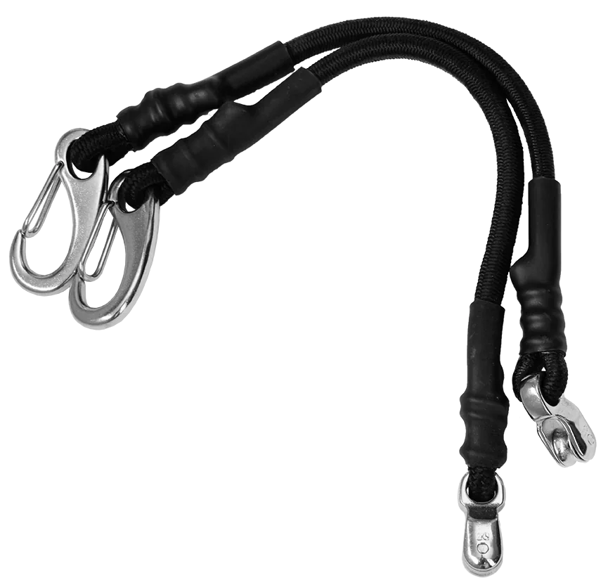 Outrigger Bungie Cords Inc S/S Pulleys And Clips