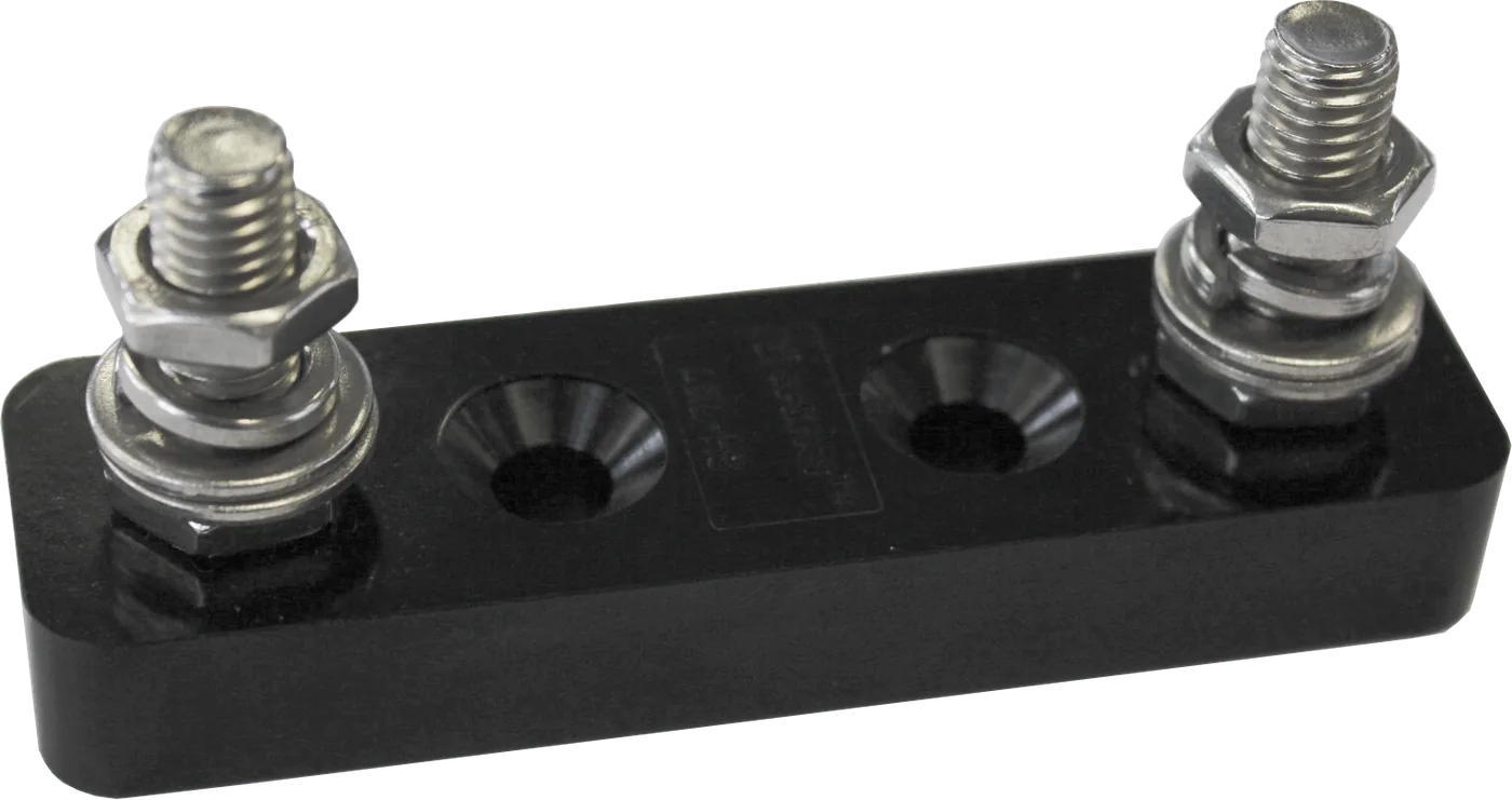 Heavy Duty Dual Terminal Power Stud Busbar Stainless Steel For Marine - 8mm Lugs