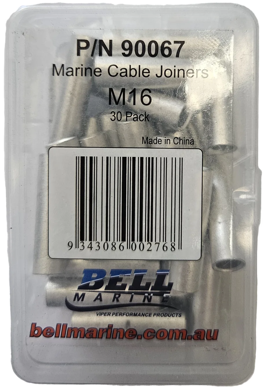Cable Joiners M16 Tinned Copper - 30 Pack