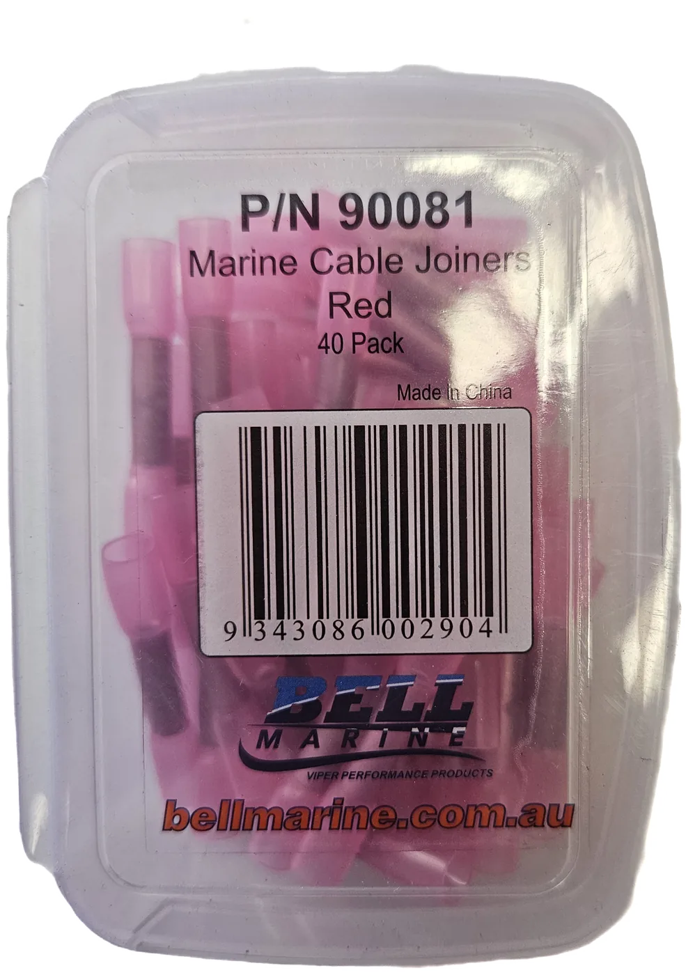 Marine Glue Lined Cable Joiner Red - 2.5-3mm - 40 Pack