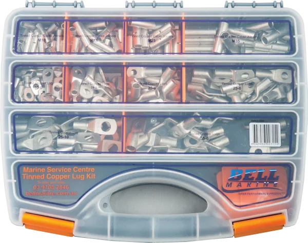 Marine Lug Tinned Copper Lug Service Kit - 225 Pieces