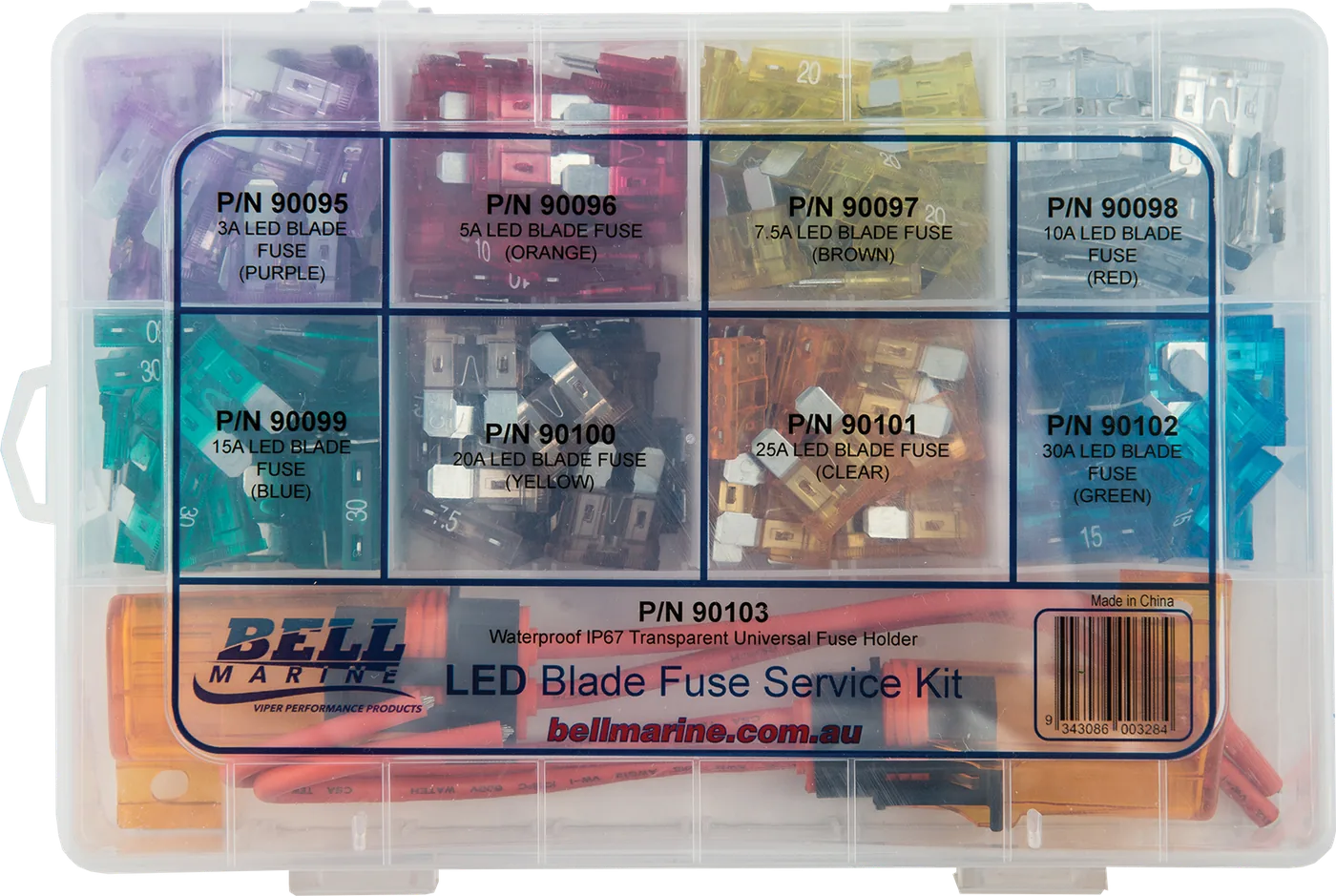 Led Indicator Blade Fuse Service Kit - 242 Pieces