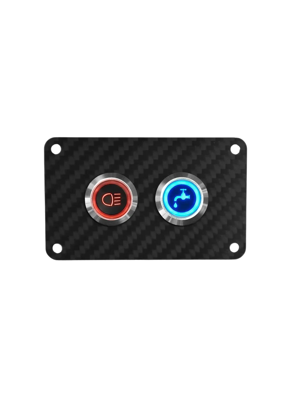 Elite Series 2 Gang - S/S Switch Panel - Momentary 20amp IP67